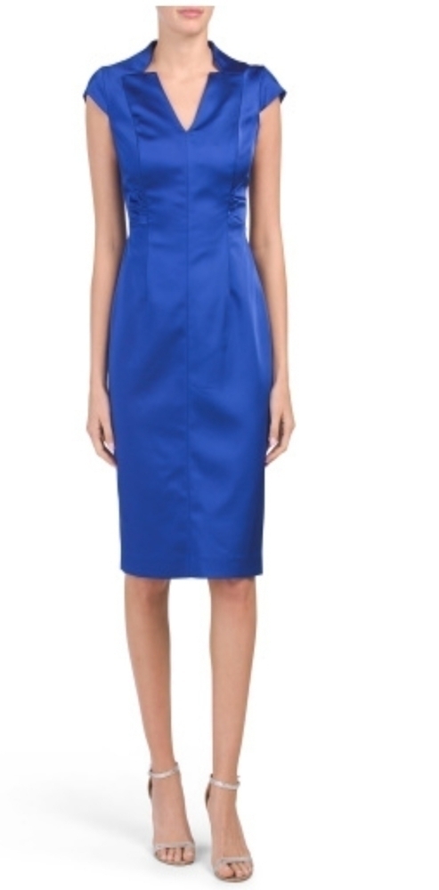 𝅺Maggy London Satin Short Sleeve Dress